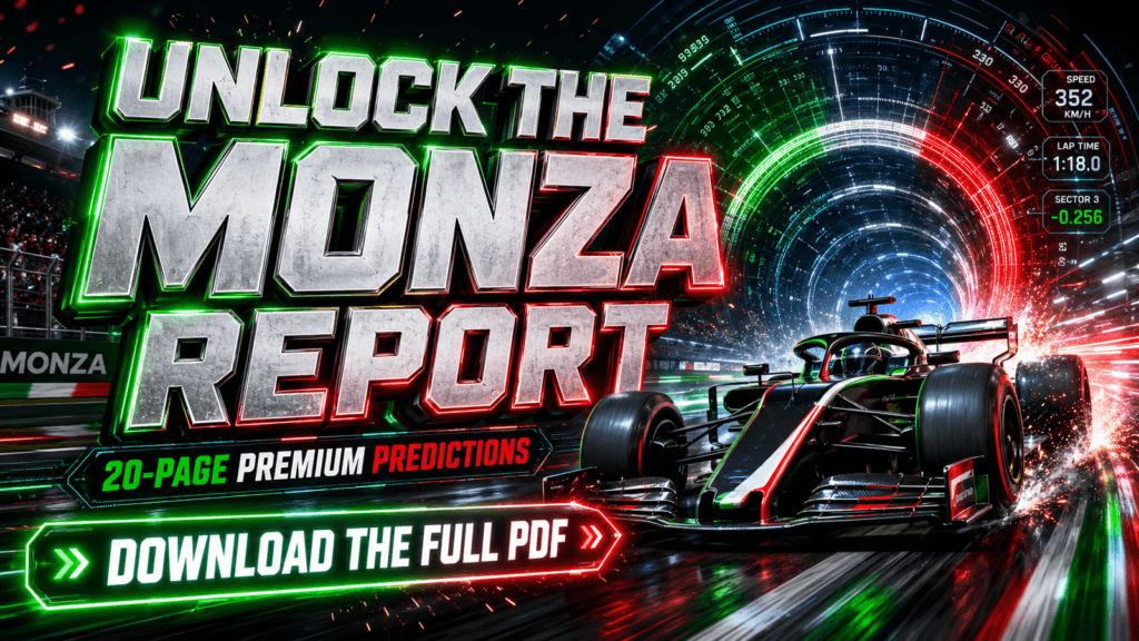 Download the premium Italian Grand Prix 2026 predictions report
