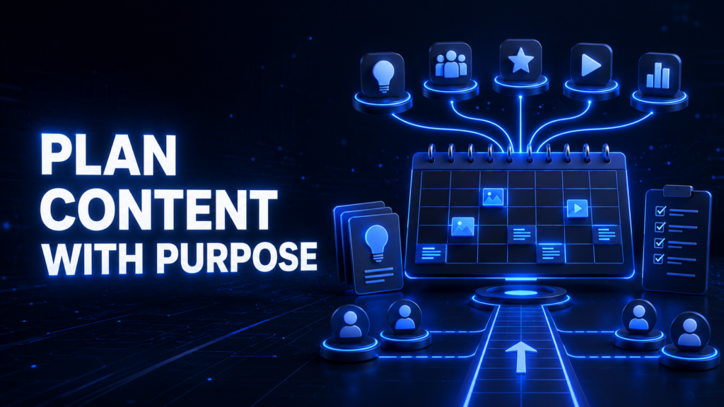 Social Media Calendar framework for planning content with purpose