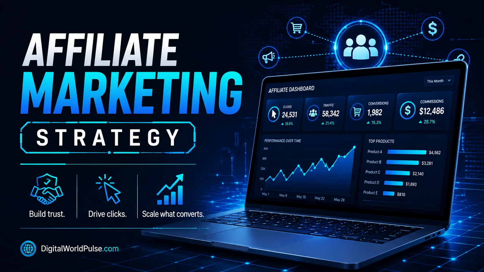 Affiliate Marketing Strategy guide for building trust, driving clicks and scaling conversions