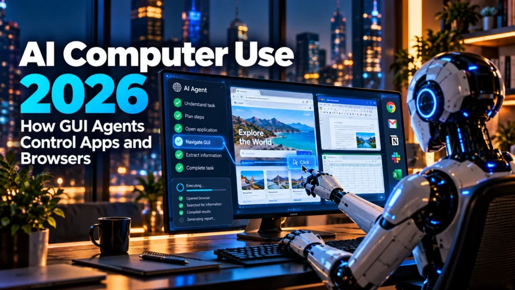 AI Computer Use 2026 agents navigating software and web browsers