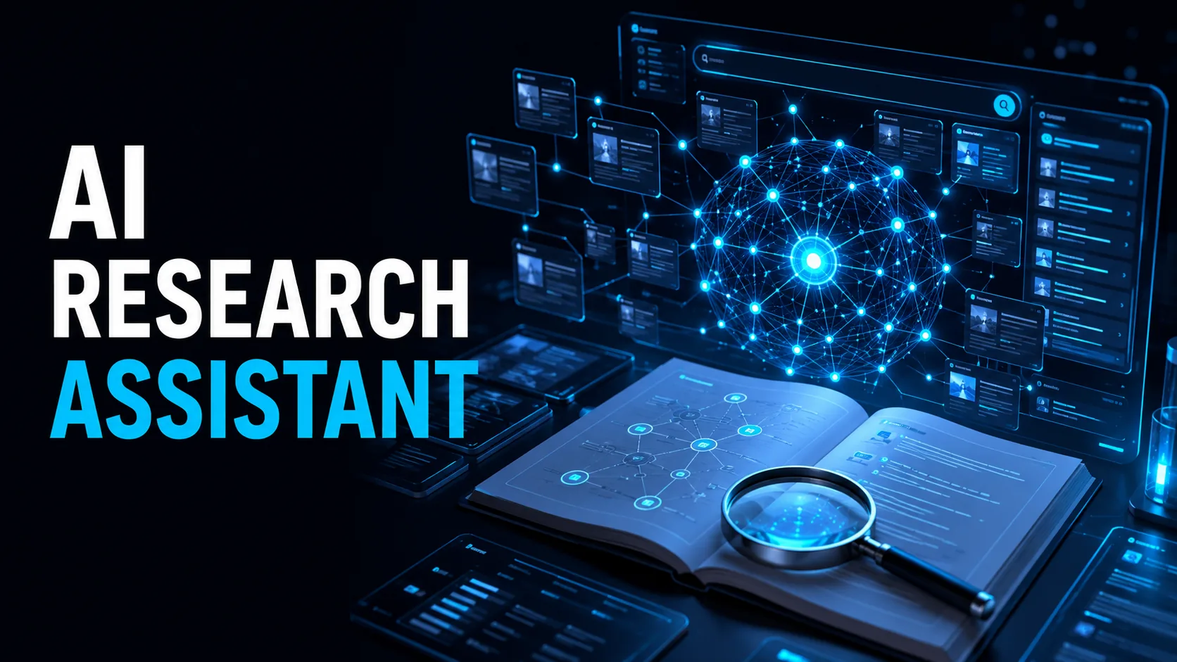 AI Research Assistant organizing sources and research information