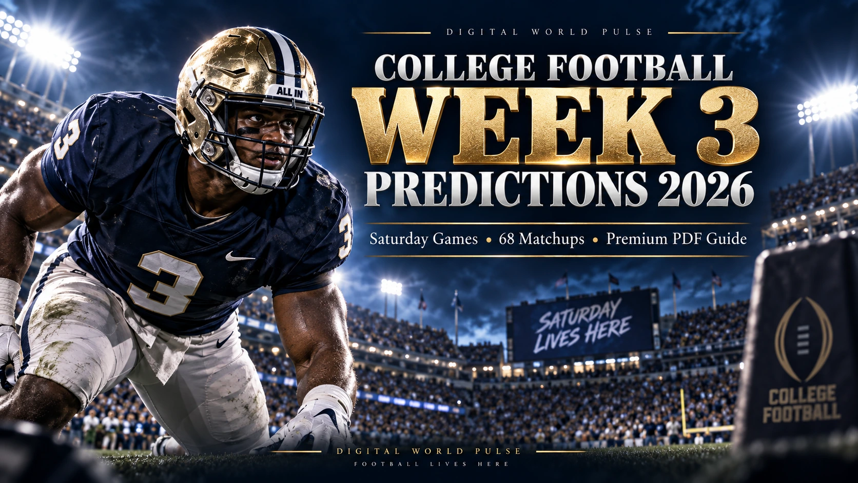 College Football Week 3 Predictions 2026 feature