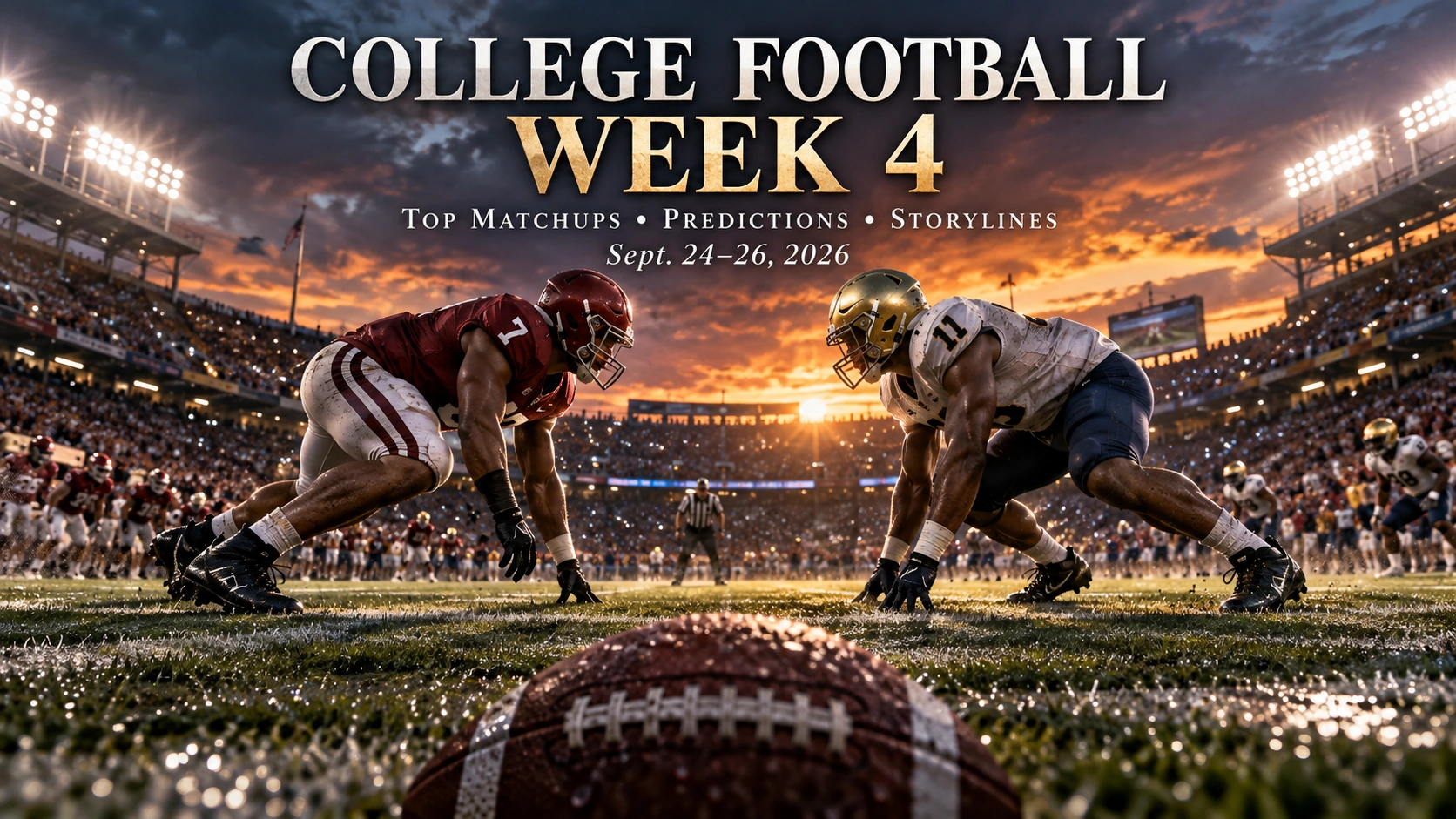College Football Week 4 Predictions 2026 feature