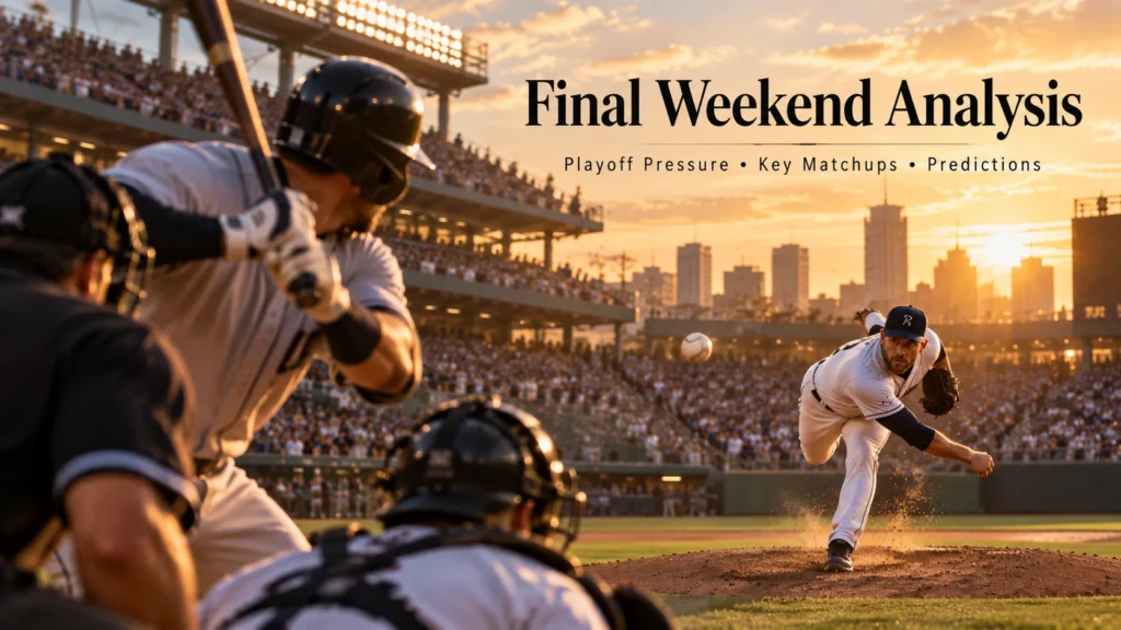MLB Final Weekend 2026 Predictions – analysis, playoff pressure and key matchups