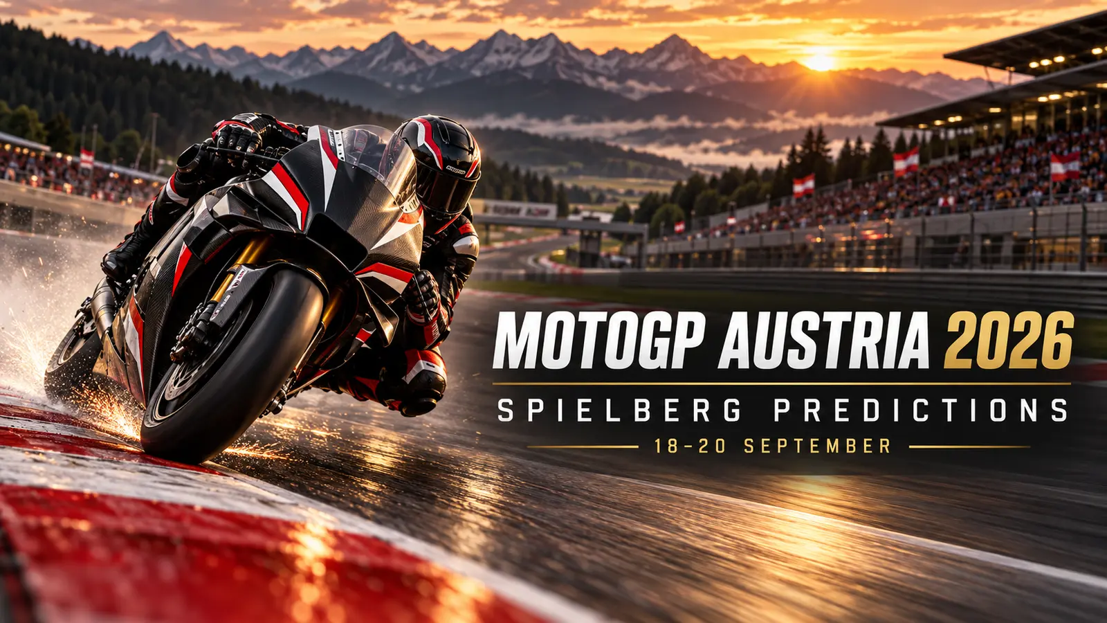 MotoGP Austria 2026 Spielberg predictions featuring a racing motorcycle at the Red Bull Ring