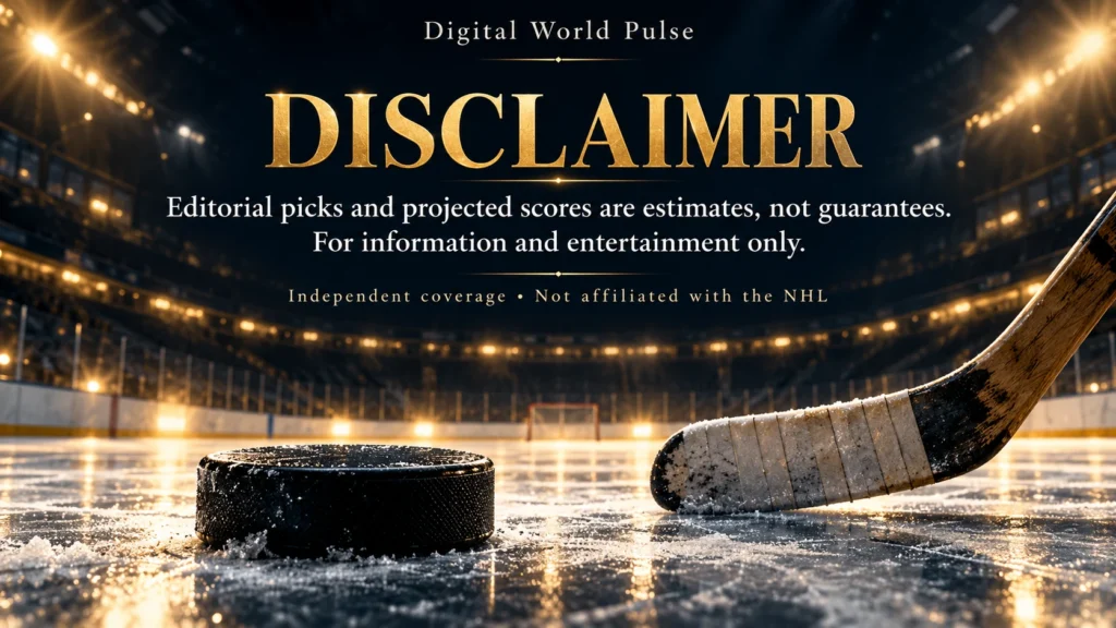 NHL Weekend Preview 2026 Disclaimer