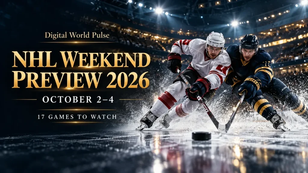 NHL Weekend Preview 2026: 6 Must-Watch Games & Projected Scores