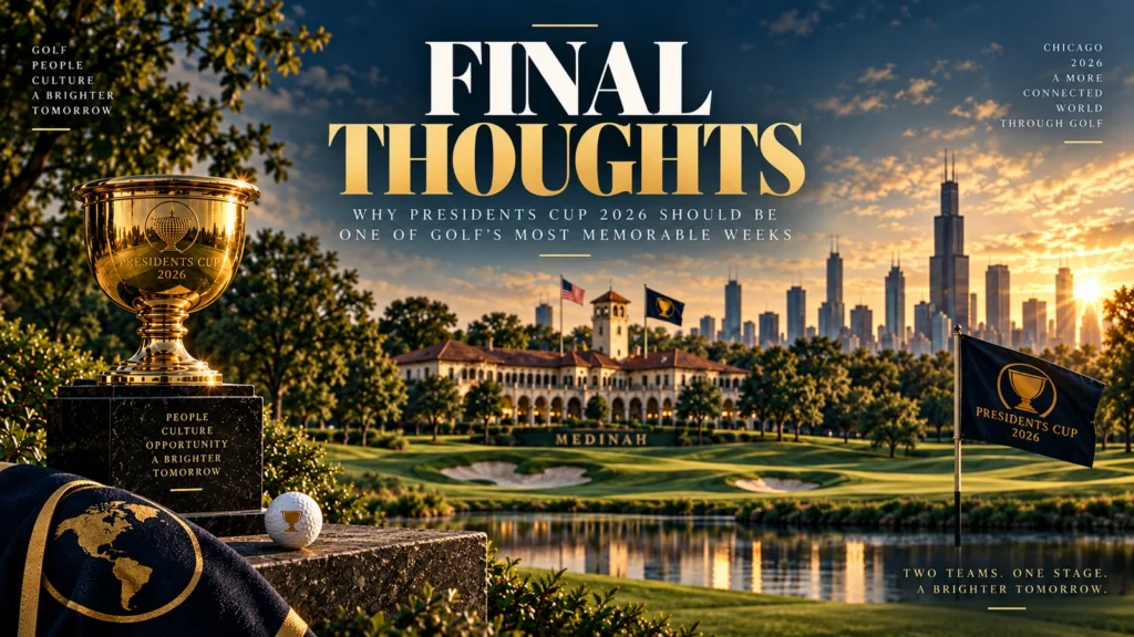 Presidents Cup 2026 final thoughts at Medinah.