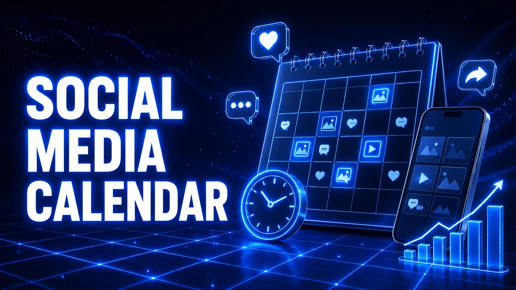 Social Media Calendar planning guide by Digital World Pulse