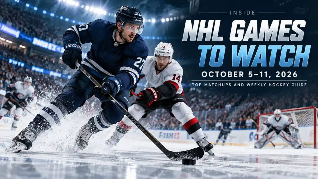 NHL Games to Watch October 5 11 2026: 7 Best Matchups