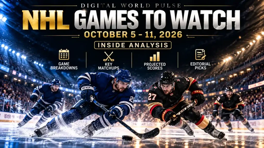 NHL Games to Watch October 5 11 2026 analysis with key battles projected scores and editorial picks