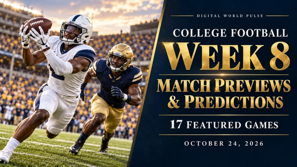 College Football Week 8 2026: 6 Best Games, Schedule & Score Projections