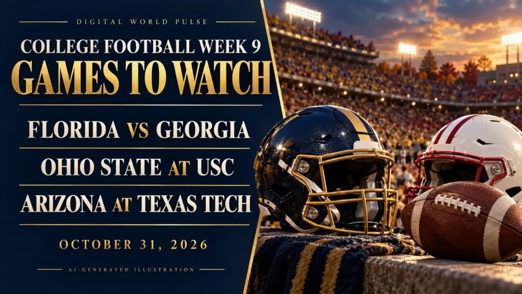 College Football Week 9 2026 picks, projected scores and best games to watch
