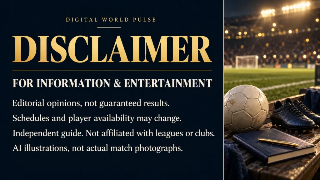 Football Matches October 24 25 2026 editorial analysis disclaimer