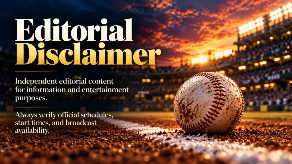 MLB ALDS NLDS October 3 10 2026 editorial disclaimer