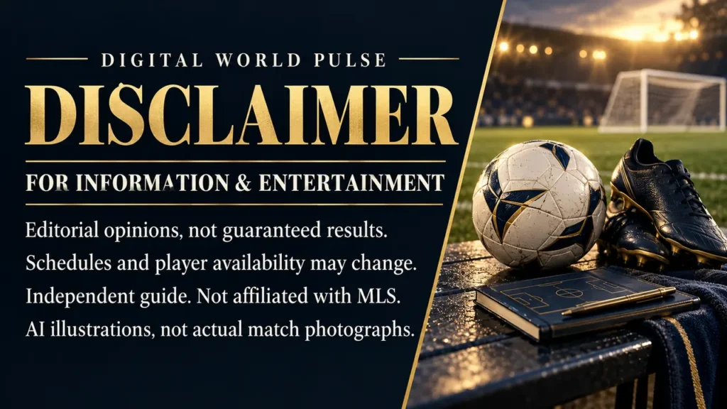 MLS Weekend October 24-25 2026 editorial analysis disclaimer