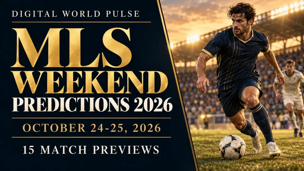 MLS Weekend October 24-25 2026 schedule and key matchups