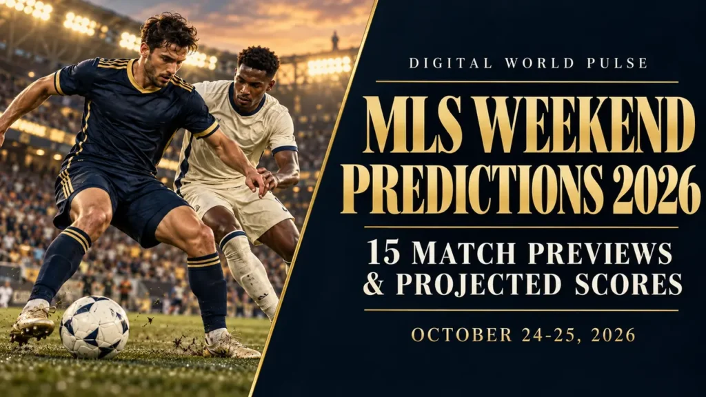 MLS Weekend October 24 25 2026: 6 Best Matches, Schedule & Score Projections