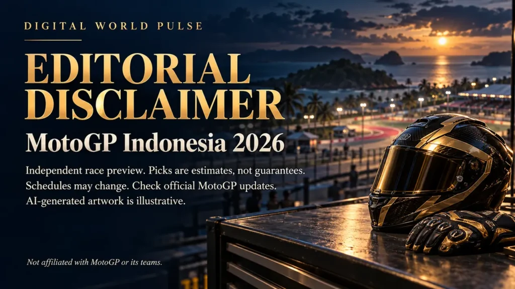 MotoGP Indonesia 2026 disclaimer