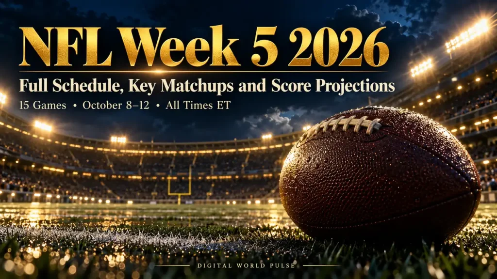 NFL Week 5 2026: Full Schedule, Key Matchups and Score Projections