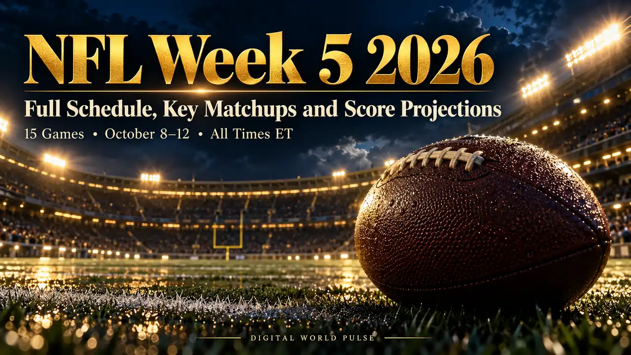 NFL Week 5 2026 schedule