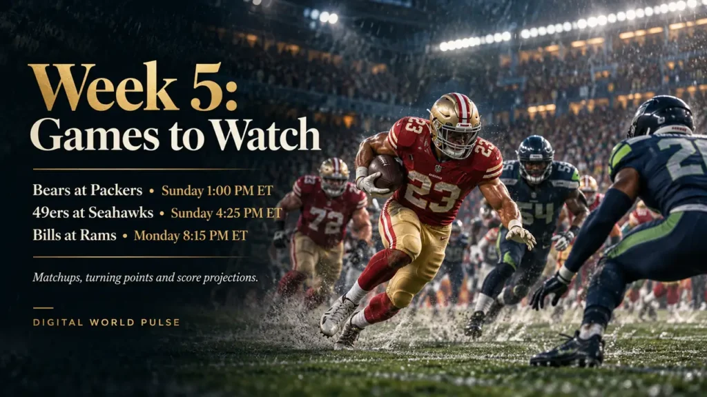 NFL Week 5 2026 key matchup analysis