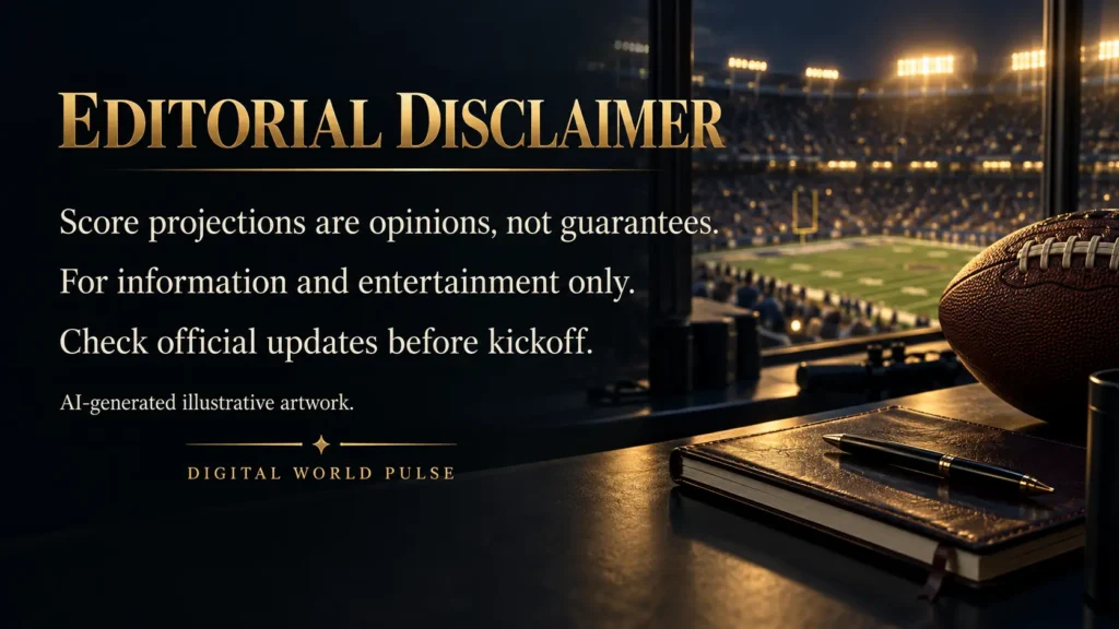 NFL Week 6 disclaimer