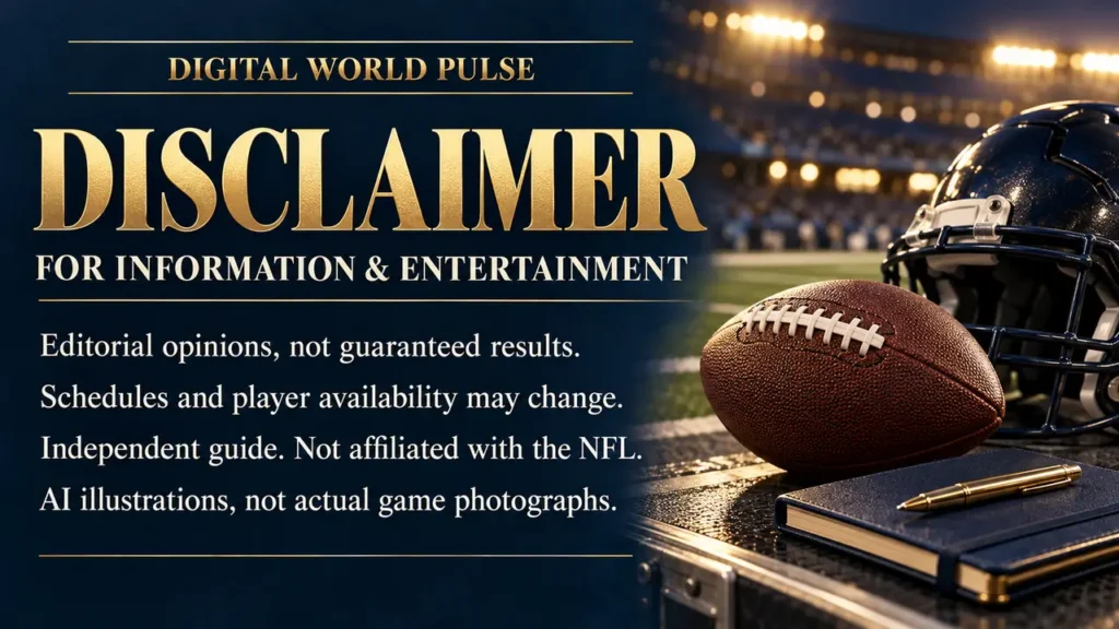 NFL Week 7 2026 editorial analysis disclaimer