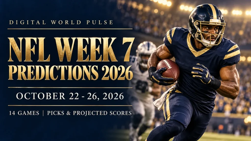 NFL Week 7 2026 schedule and key matchups