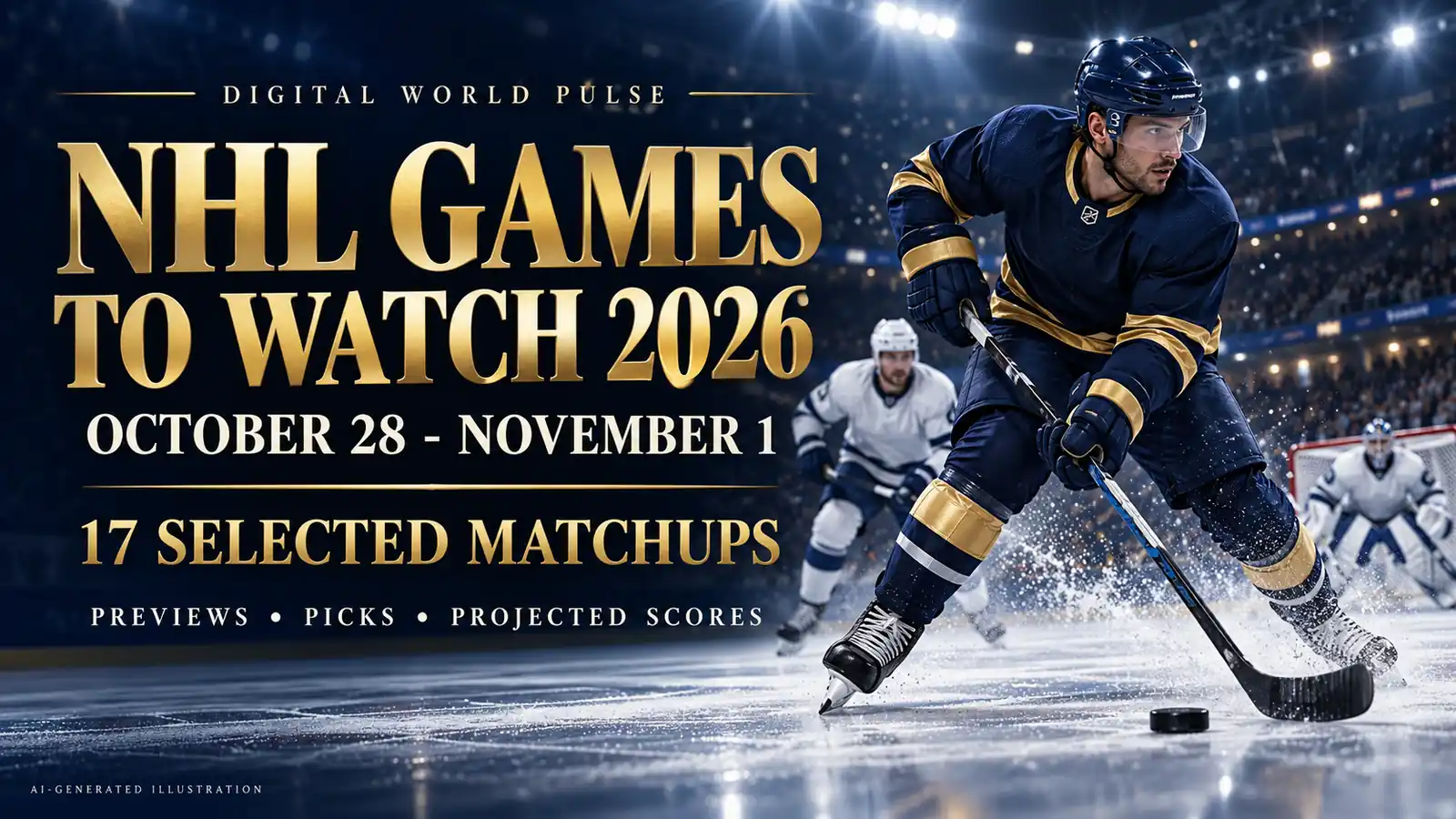 NHL October 28 November 1 2026 best games, picks and projected scores