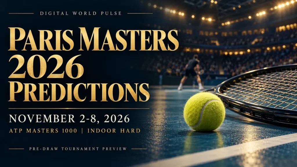 Paris Masters 2026 November 2 8: Schedule, Top Players & Title Contenders