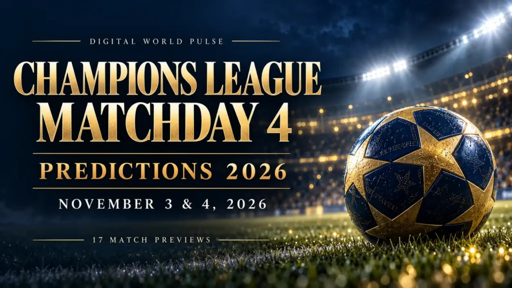 Champions League November 3 4 2026: Matchday 4 Guide