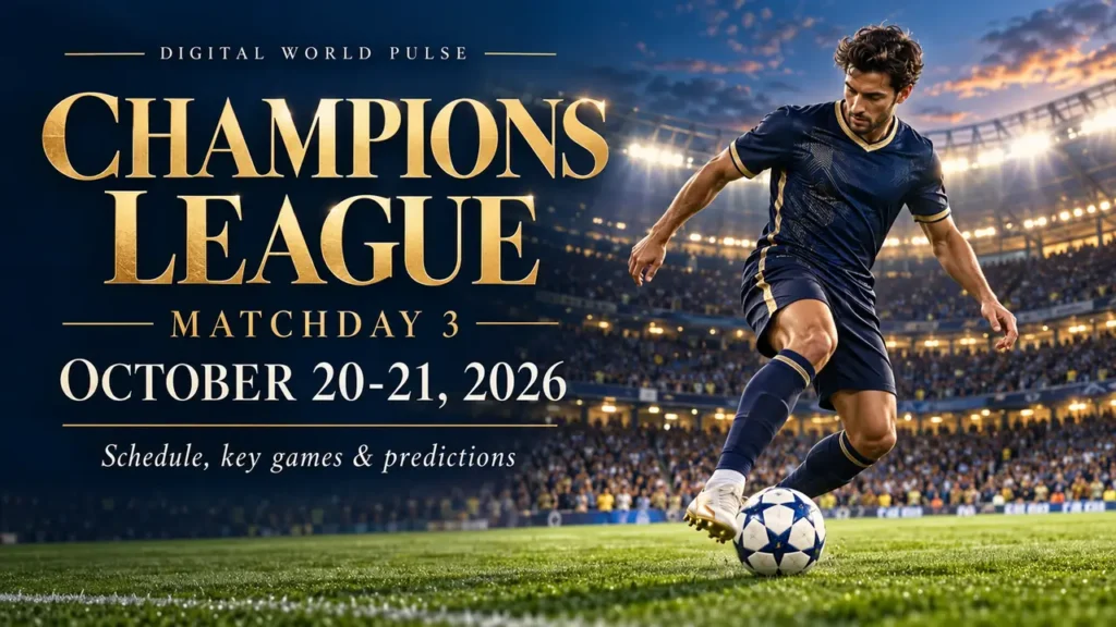 UEFA Champions League October 20 21 2026: Matchday 3 Schedule & Best Games