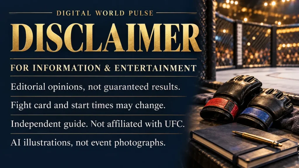 UFC 333 Volkanovski vs Evloev October 24 2026 disclaimer
