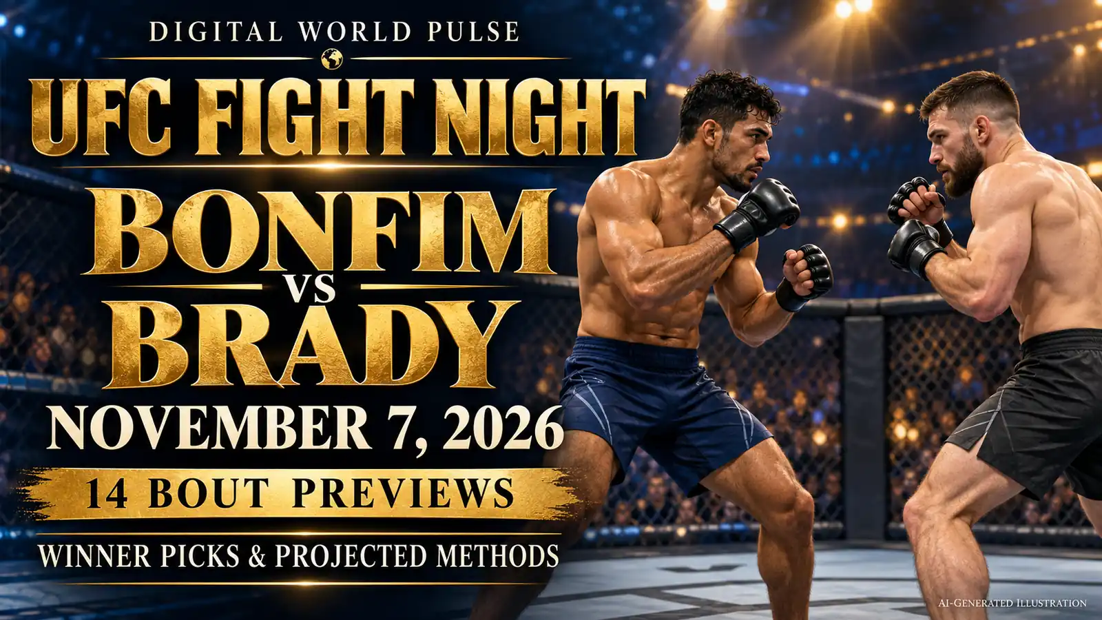 UFC Fight Night Bonfim vs Brady November 7 2026 picks and fight predictions